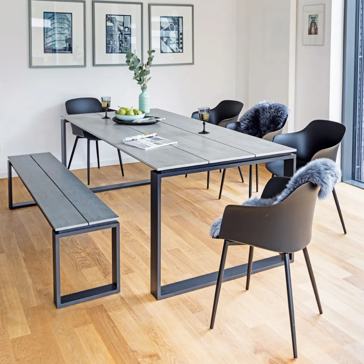 Haveson Kunststoff-Sessel Madeira schwarz