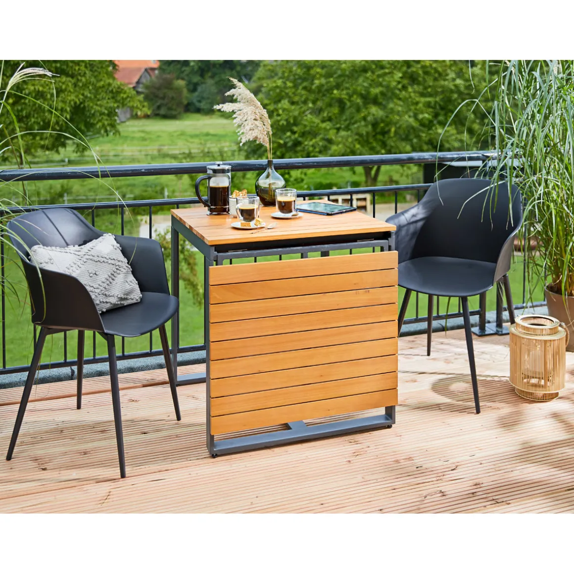 Haveson Kunststoff-Sessel Madeira schwarz