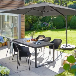Haveson Kunststoff-Sessel Madeira schwarz