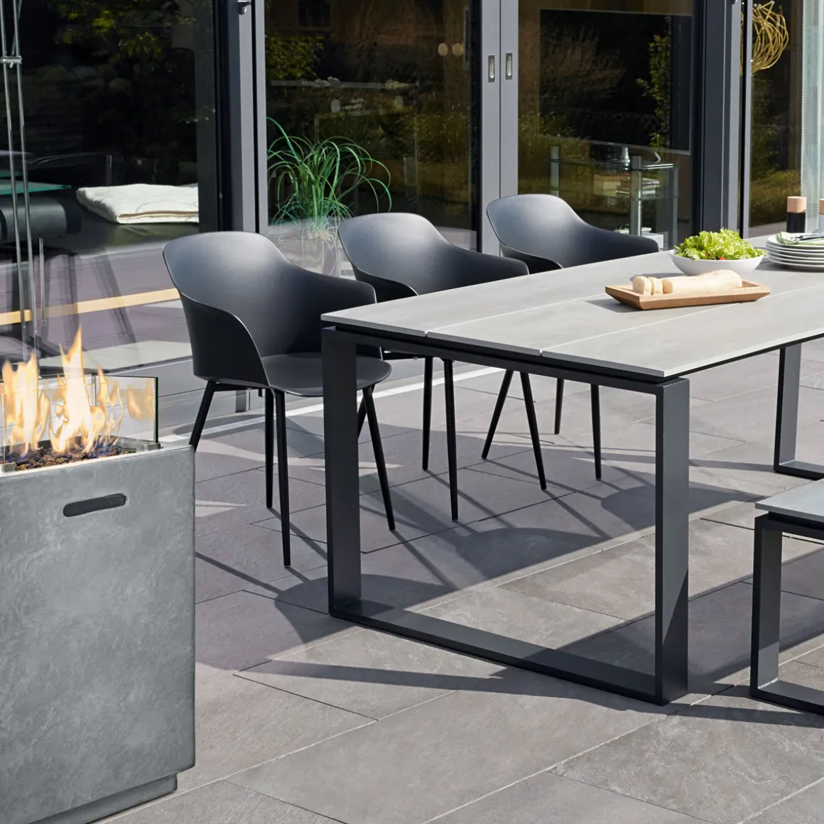 Haveson Kunststoff-Sessel Madeira schwarz
