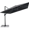 Haveson LED-Ampelschirm Cremona 300 x 300 cm anthrazit