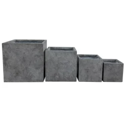 Haveson Pflanengefäßserie Wiped Grey