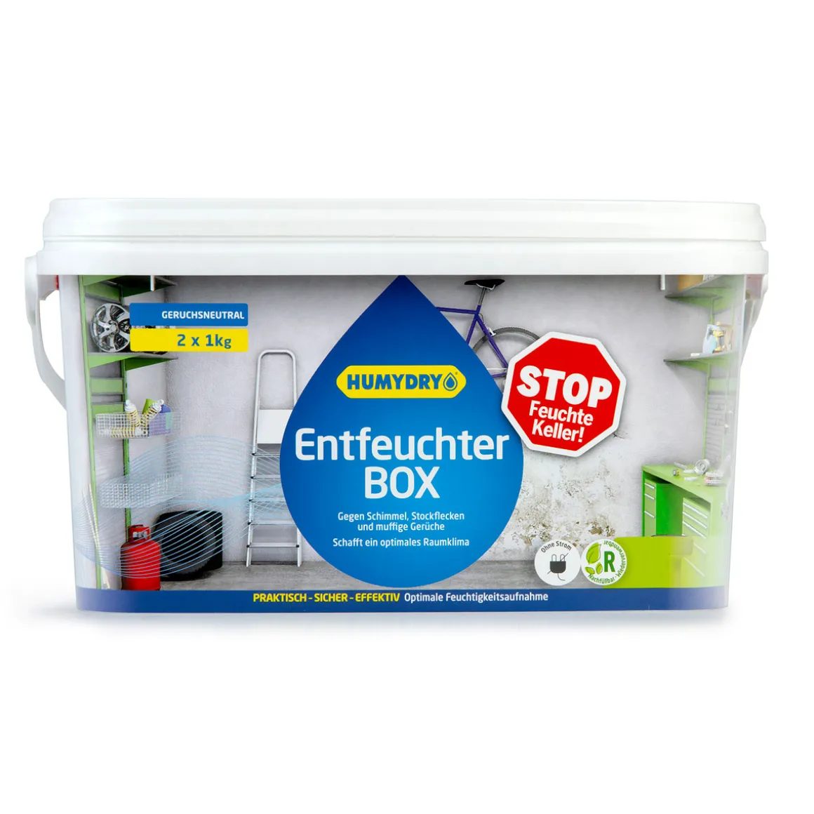 Humydry Entfeuchter Box 1 kg 2er Pack