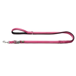 Hunter Führleine Neopren himbeer-schwarz 200 x 2 cm