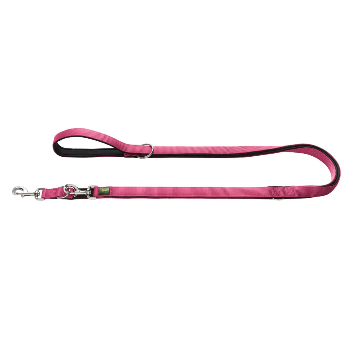 Hunter Führleine Neopren himbeer-schwarz 200 x 1,5 cm