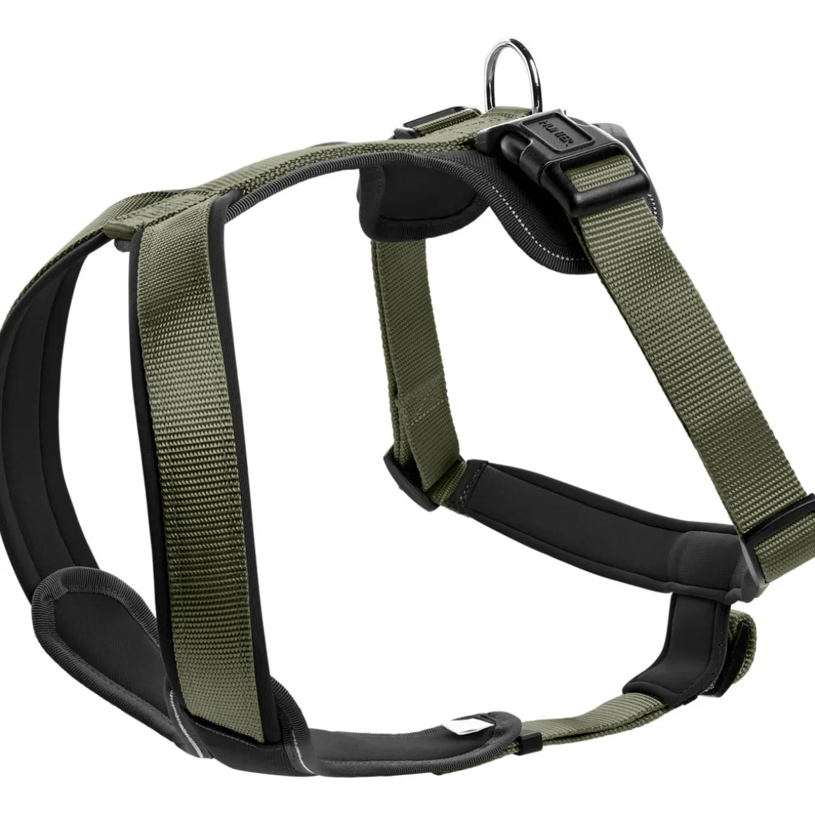 Hunter Geschirr Neopren oliv-schwarz Größe M1