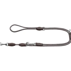 Hunter Verstellbare Führleine Freestyle grau 8 mm
