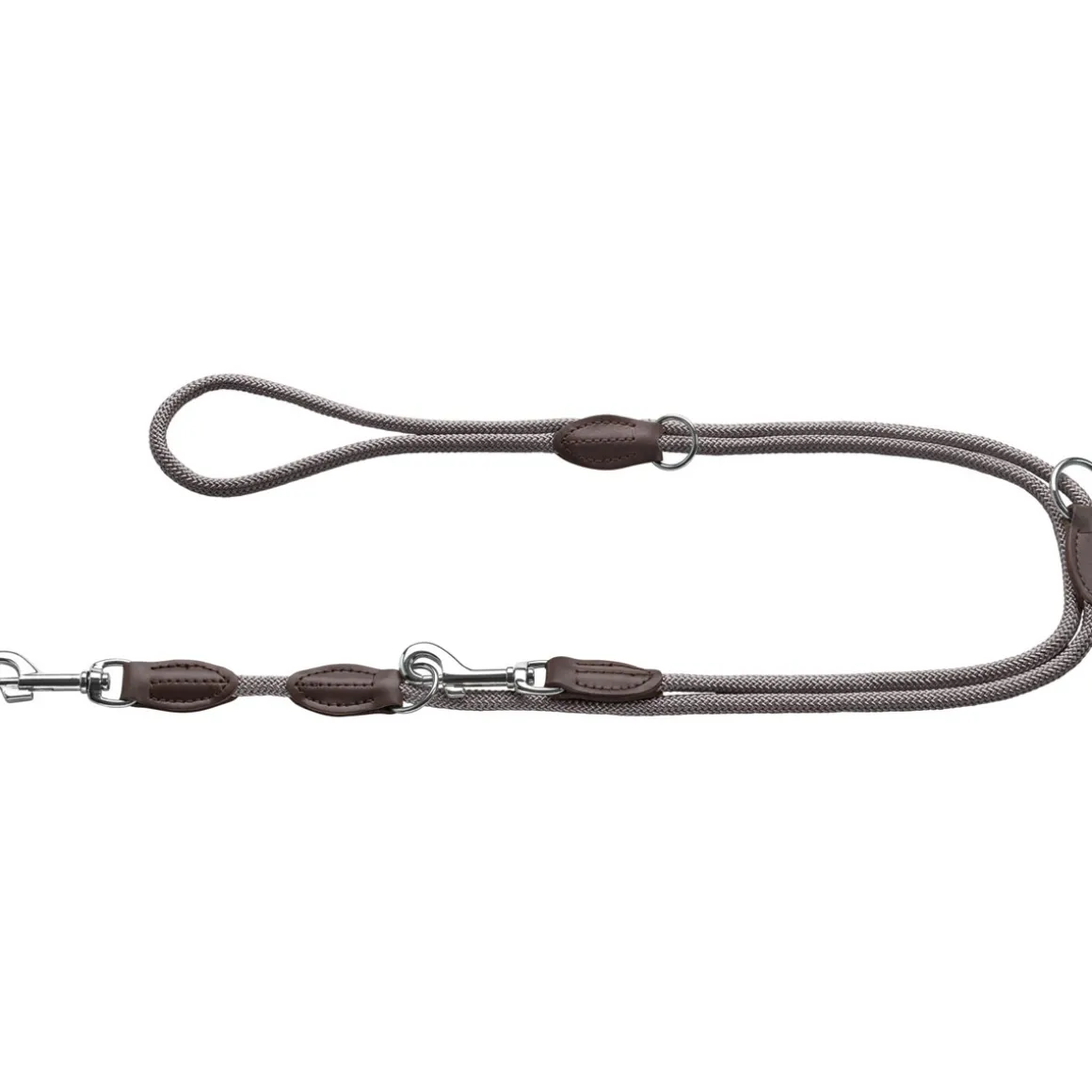 Hunter Verstellbare Führleine Freestyle grau 8 mm