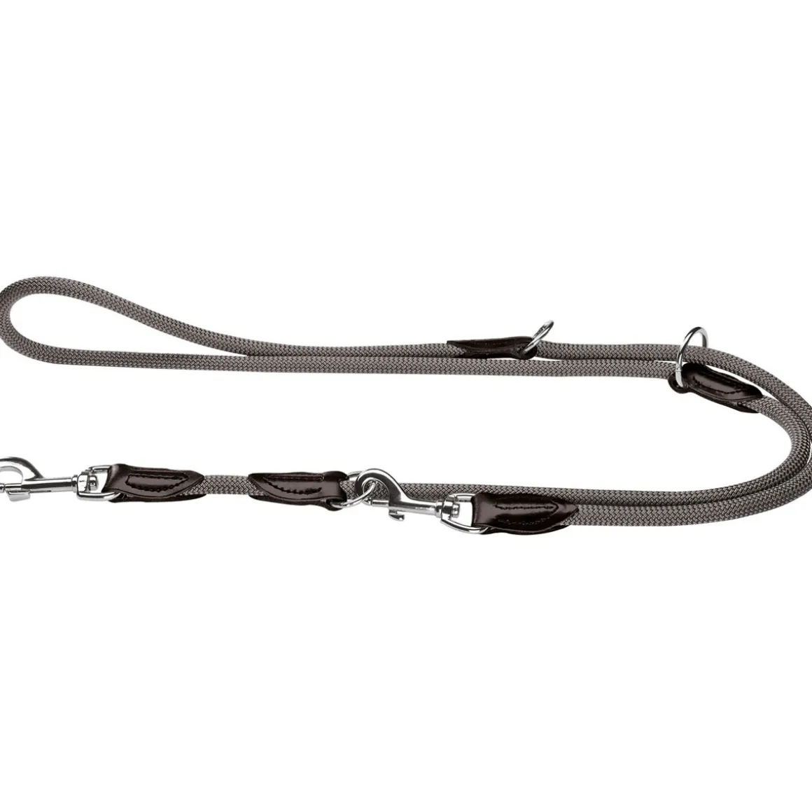 Hunter Verstellbare Führleine Freestyle grau 8 mm