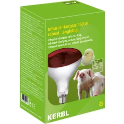 Infrarotlampe 150 Watt Hartglas rot
