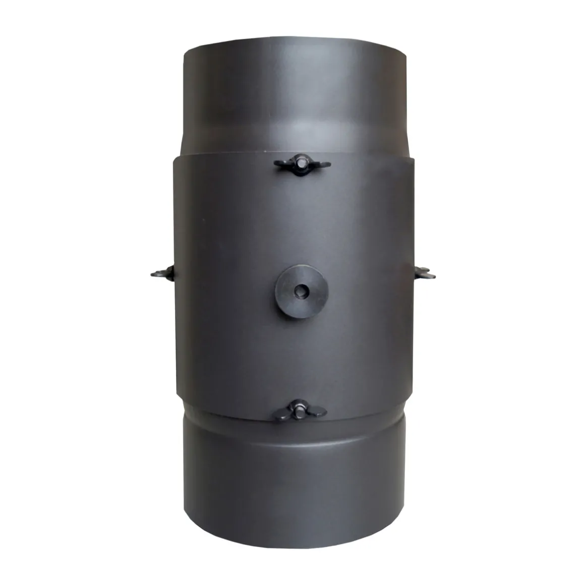 Kaminfilter - KaminFILTERKat, Ø 150 mm, mit Revisionstür, Farbe: Dunkelgrau