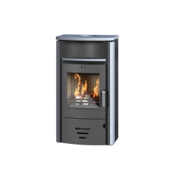Kaminofen Stockholm 4.0 6,5kW GranitAnschl. oben 150mm