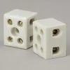 Keramikklemmen 2-polig VDE weiß 2,5-4 mm 2 Stück