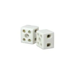 Keramikklemmen 2-polig VDE weiß 2,5-4 mm 2 Stück