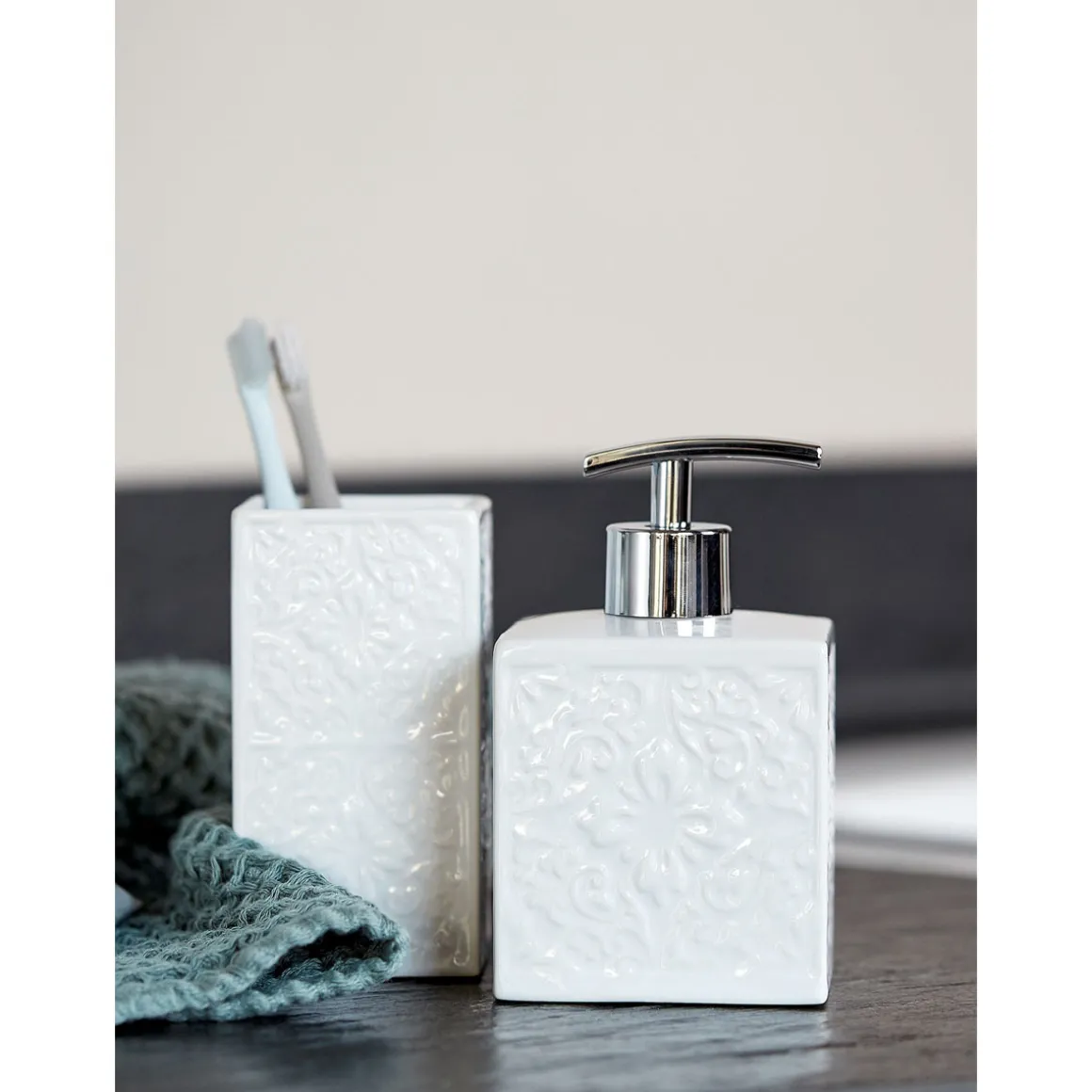 Keramik Seifenspender Mod. Cordoba,weiss