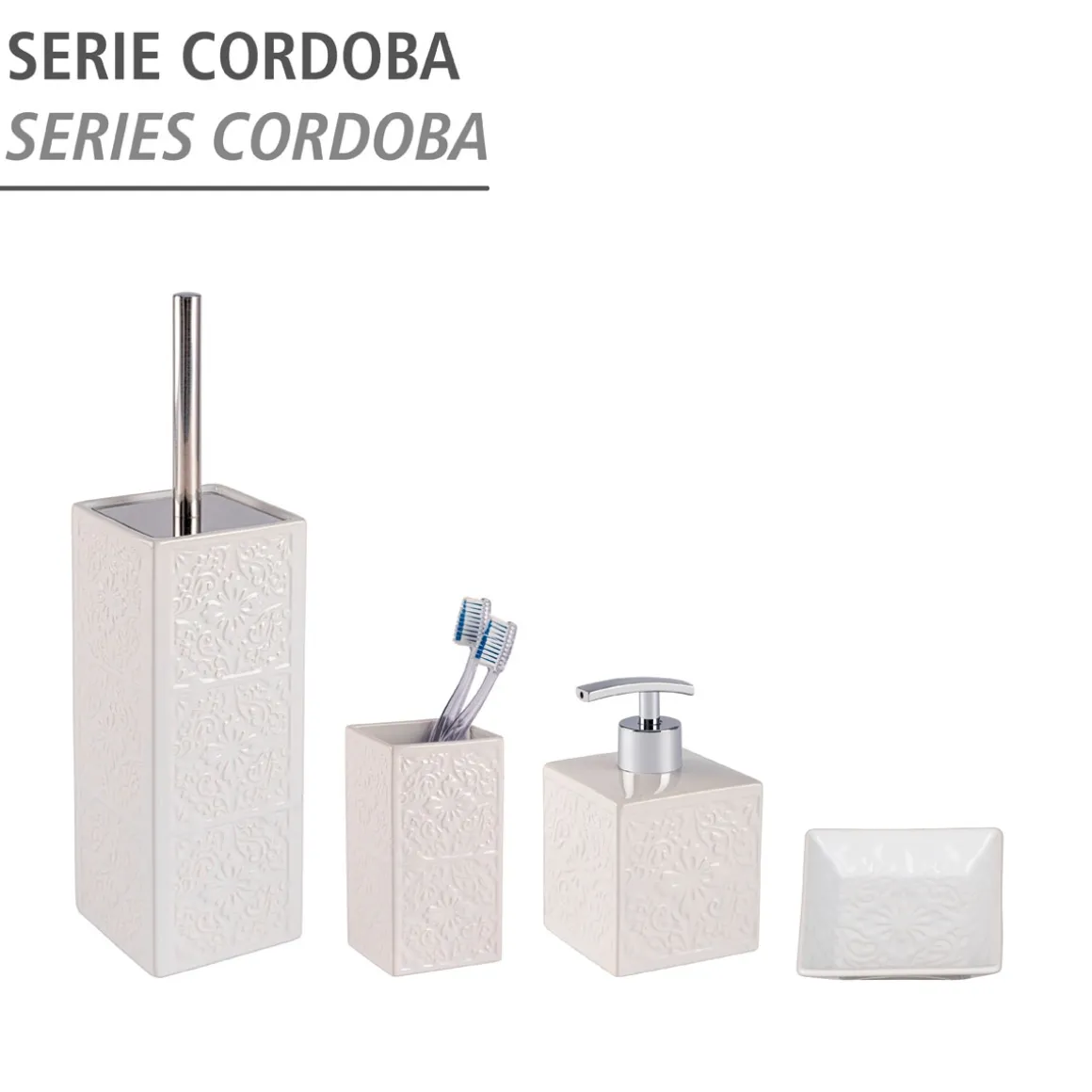 Keramik Seifenspender Mod. Cordoba,weiss