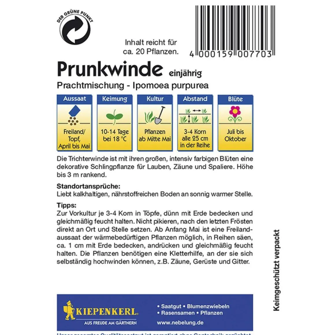 Kiepenkerl Prunkwinde Prachtmischung