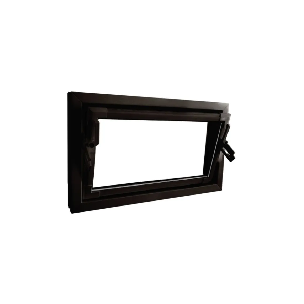 Kippfenster Q59 800 x 400 mm ISO Glas braun