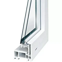 Kippfenster Q59 600x500mm ISO Glas weiss