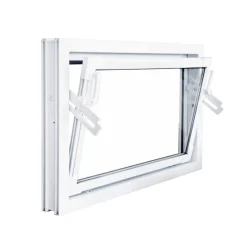 Kippfenster Q59 600x500mm ISO Glas weiss