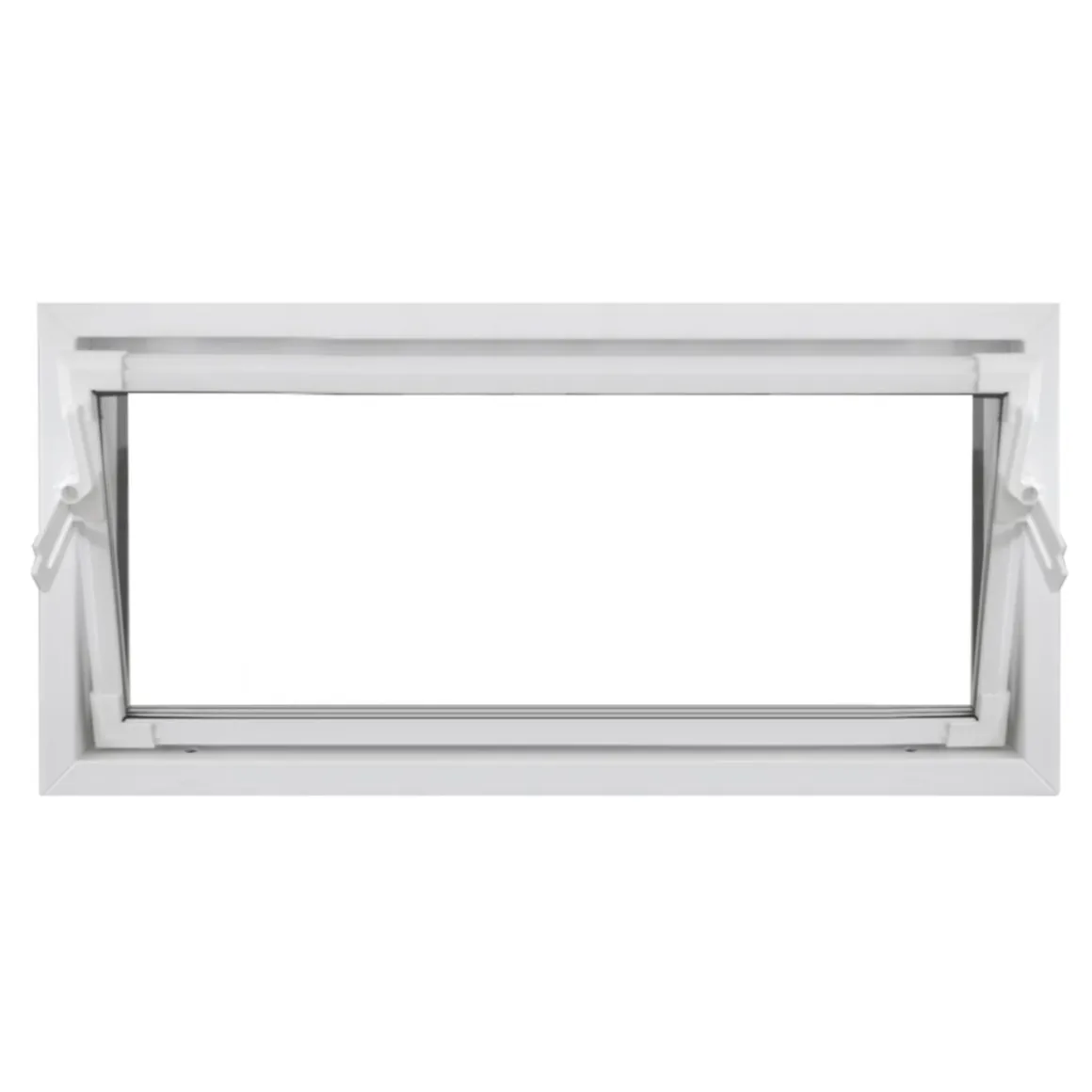 Kippfenster Q59 1000 x 500 mm ISO Glas weiss