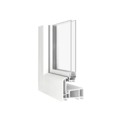 Kippfenster Q59 800 x 400 mm ISO Glas weiss