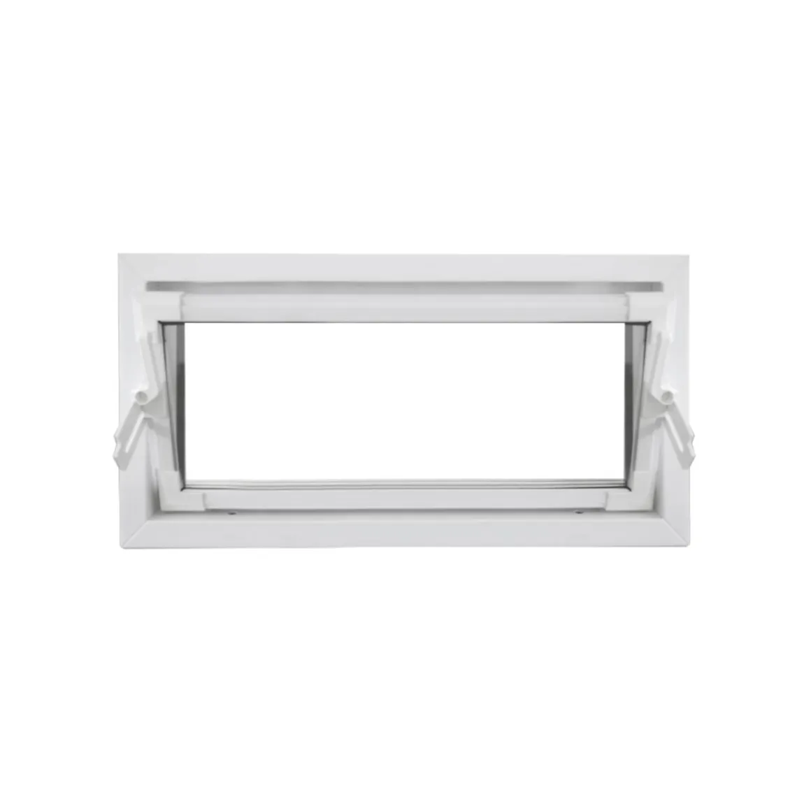 Kippfenster Q59 800 x 400 mm ISO Glas weiss