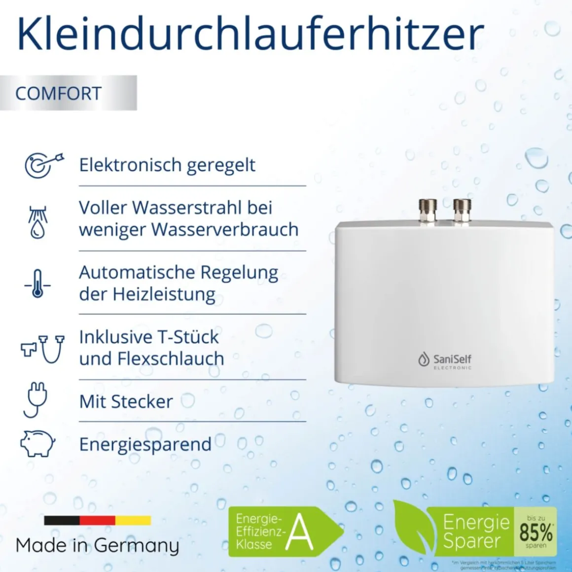 Kleindurchlauferhitzer Saniself „KDE“