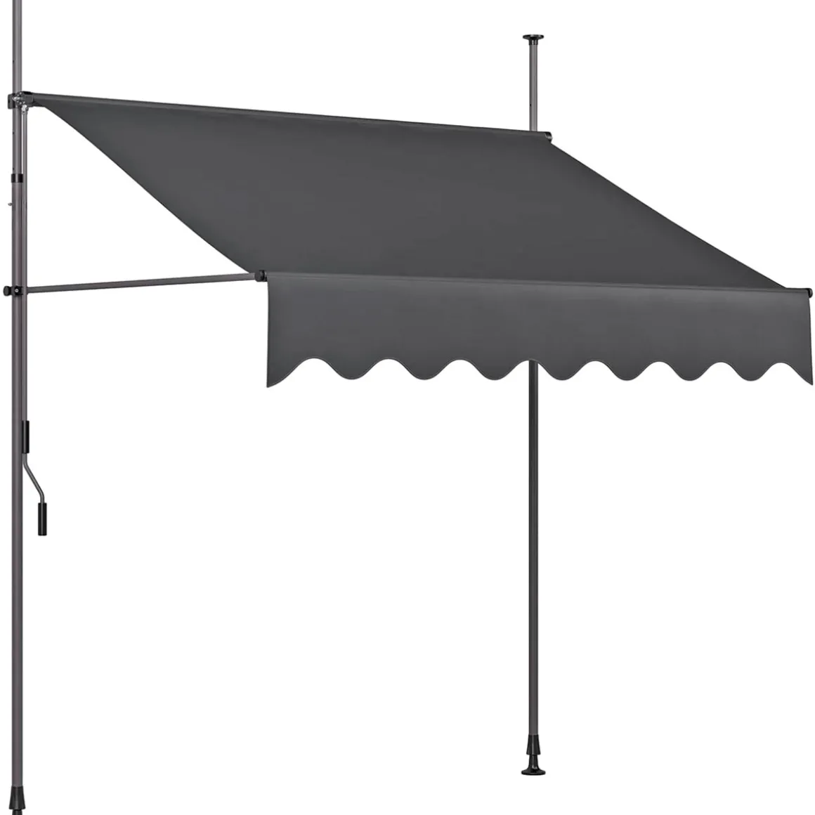 Klemmmarkise 300x120x300 cm grau