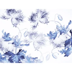 KomarVlies Fototapete Blue Silhouettes 350x250 cm