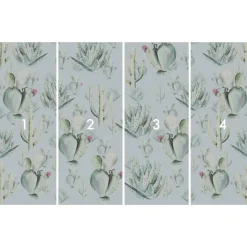 KomarVlies Fototapete Cactus Blue 400x250 cm