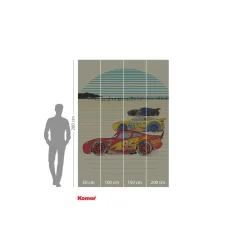 KomarVlies Fototapete Cars Stream Lines 200x280 cm