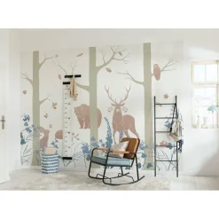 KomarVlies Fototapete Forest Animals 400x280 cm