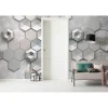 KomarVlies Fototapete Hexagon Concrete 400x250 cm