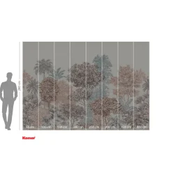 KomarVlies Fototapete Painted Trees 400x280 cm