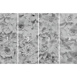KomarVlies Fototapete Shades Black and White 400x250 cm