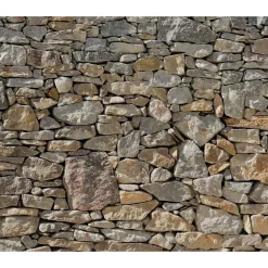 KomarVlies Fototapete Stone Wall 300x250 cm