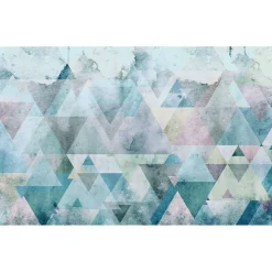 KomarVlies Fototapete Triangles Blue 400x250 cm