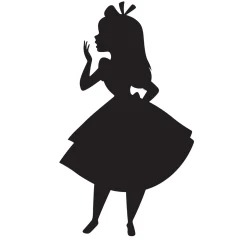 KomarWandbild Alice Silhouette 40x50 cm