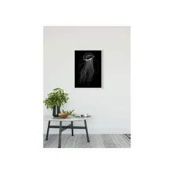 KomarWandbild Jellyfish Black 50x70 cm