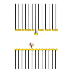 KomarWandbild Mickey Mouse Footlines 50x70 cm