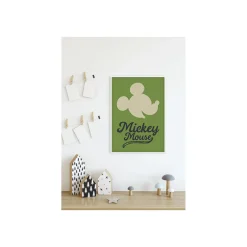 KomarWandbild Mickey Mouse Green Head 40x50 cm