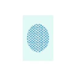 KomarWandbild Shelly Patterns Aqua 50x70 cm