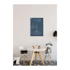 KomarWandbild Star Wars Blueprint X-Wing 50x70 cm
