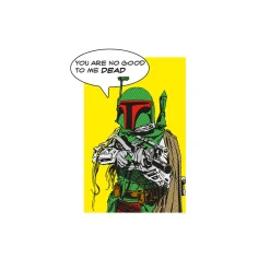 KomarWandbild Star Wars Classic Comic Quote Boba_Fett 50x70 cm