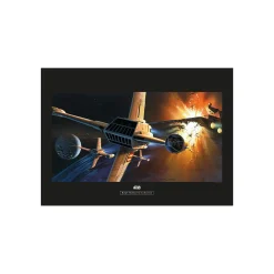 KomarWandbild Star Wars Classic Endor Orbit War 70x50 cm