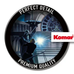 KomarWandbild Star Wars Classic Vader Luke Throneroom 50x40 cm