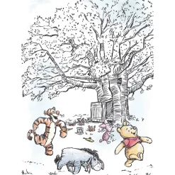 KomarWandbild Winnie the Pooh Playground 50x70 cm