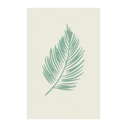 KomarWandbild Winter Tropics Black Panther Palm Leaf 50x70 cm
