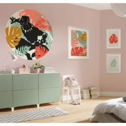 KomarWandbild Winter Tropics Black Panther Monstera 40x50 cm